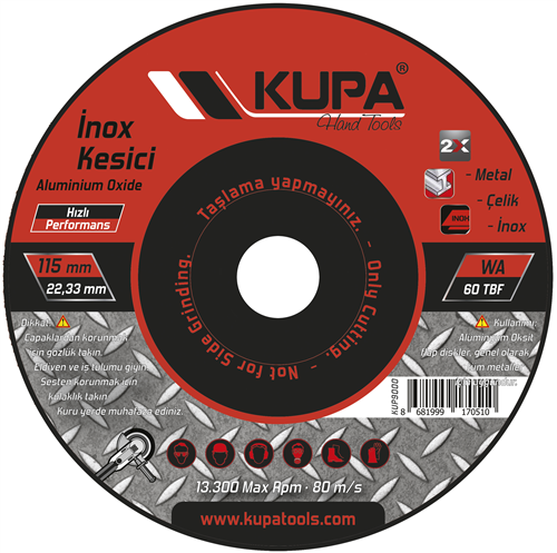 KUPA İNOX KESİCİ 115*1,0 